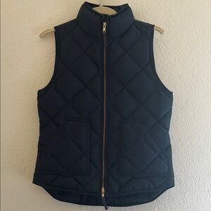 J. Crew Blue Quilted Vest for Layering